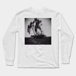 When The Bough Breaks - Black And White Long Sleeve T-Shirt